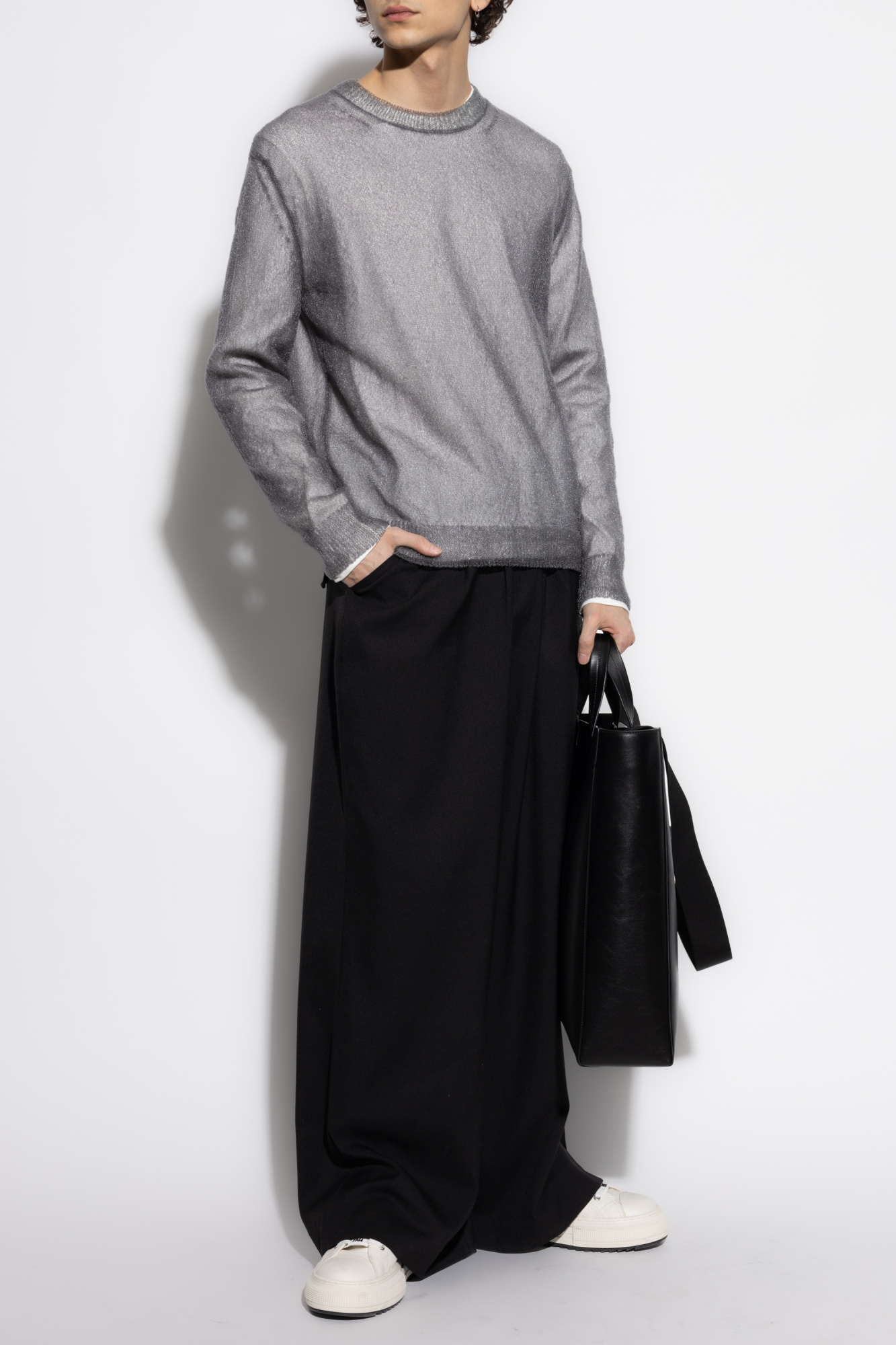 90s JIL SANDER グレー 長袖カットソー SHIRT 106 - Revolution Web Store